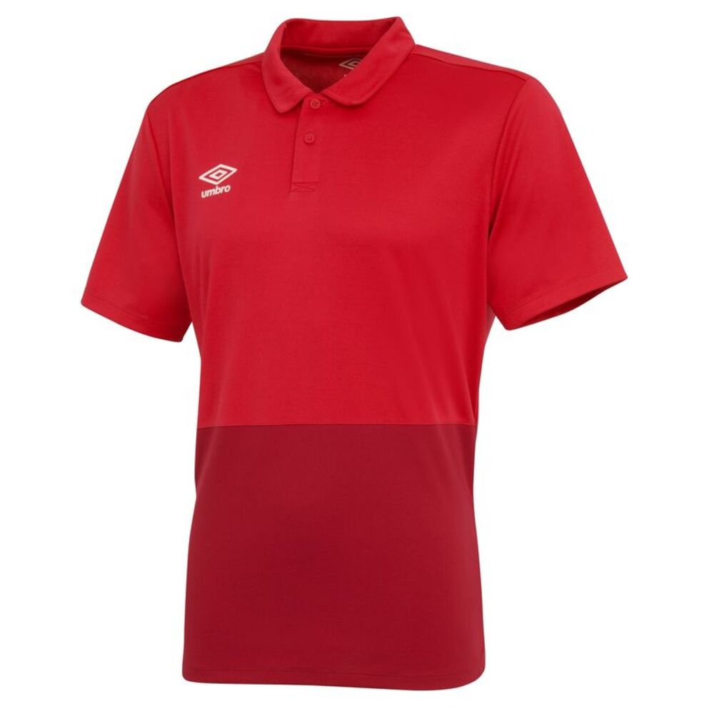 Umbro Boys Polyester Polo Shirt / Vermillion/Jester Red